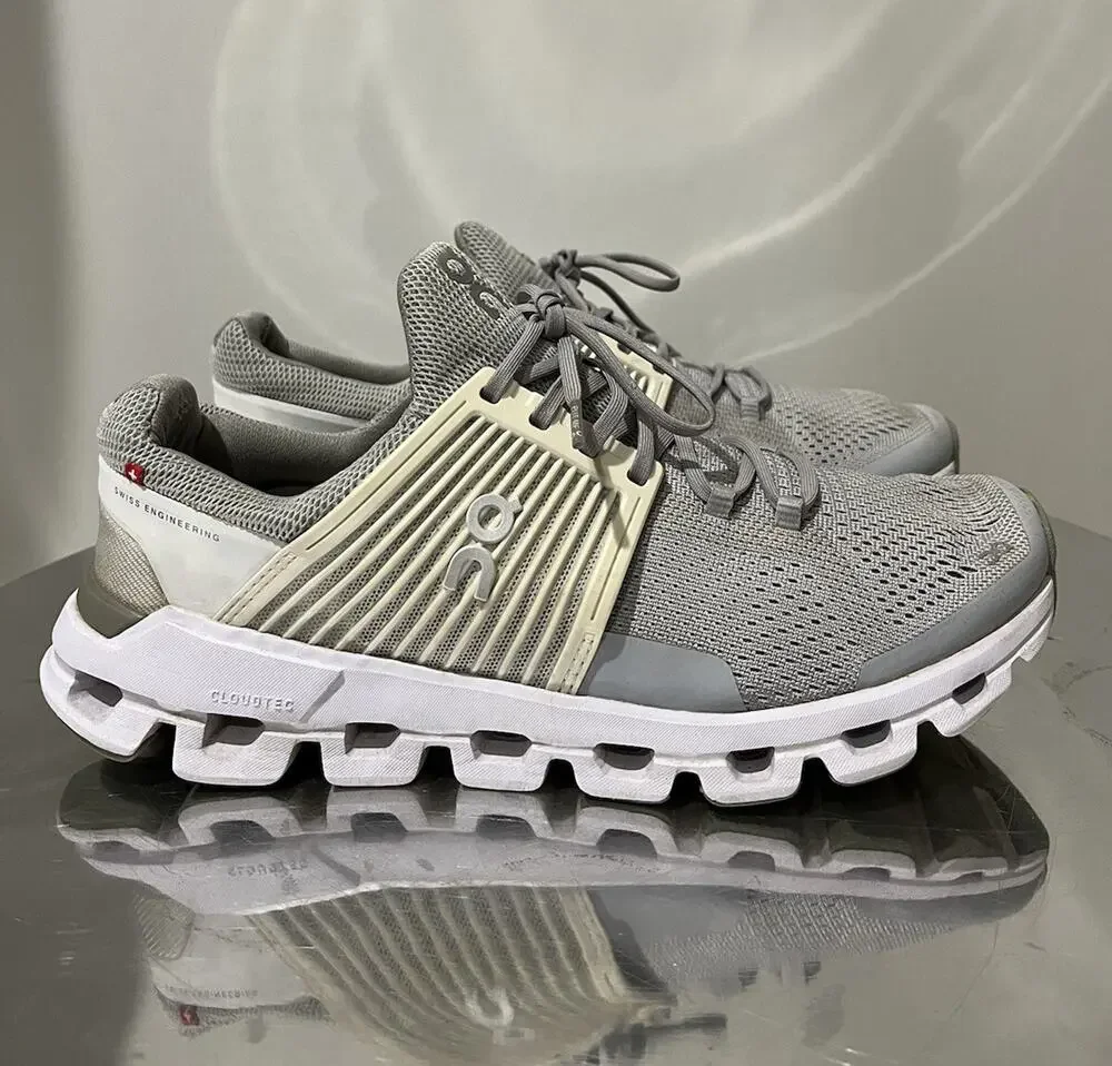 On Cloud Cloudswift Womens Size 9.5 Glacier White Running Shoes Low Top Sneakers